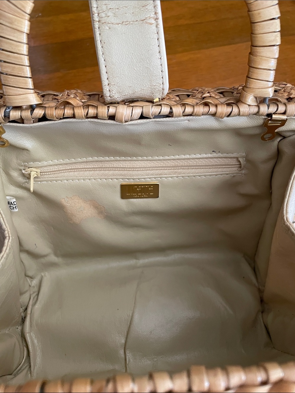Lisette New York vintage wicker purse - Picture 4 of 7